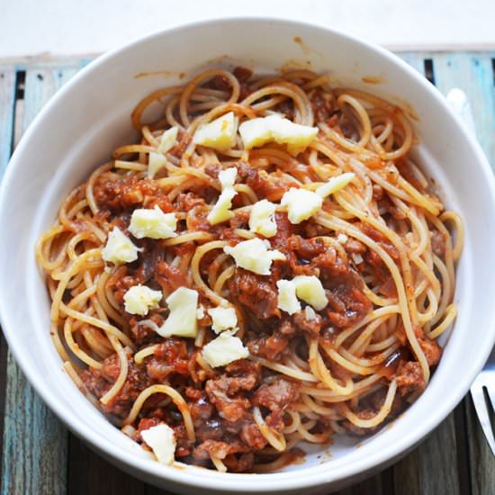 Tomato and Chorizo Spaghetti