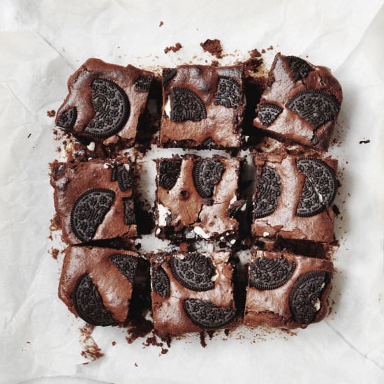 Fudgy Oreo Brownies