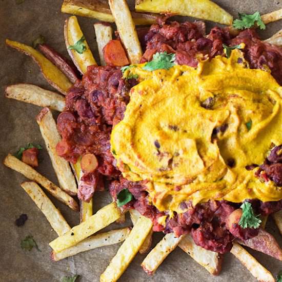 Vegan Chilli Cheese Fries