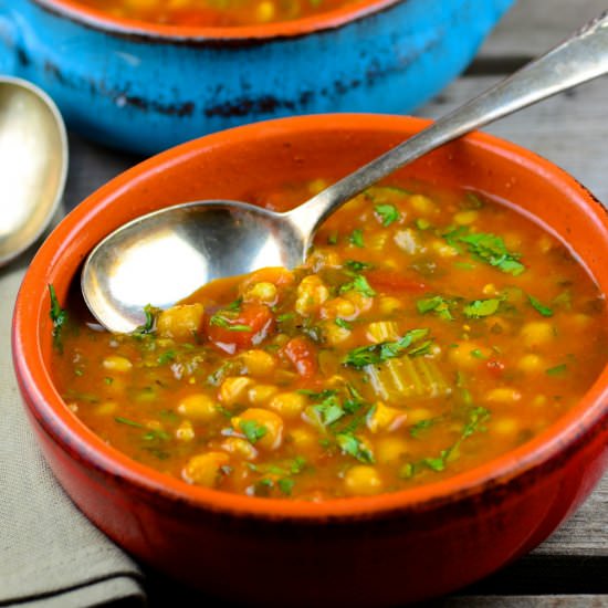 Chickpea & Wheat Berry Soup