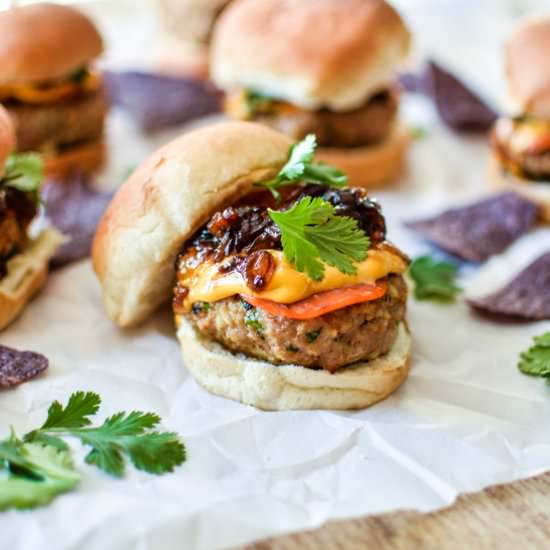 Smoky Pepperoni Turkey Sliders