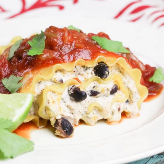 Mexican Lasagna Rollups