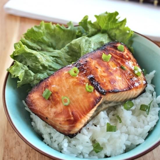 Broiled Miso Salmon