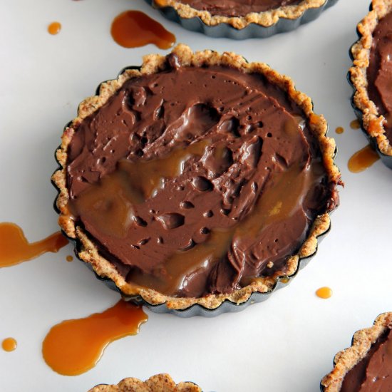 Chocolate Stout Pudding Tart