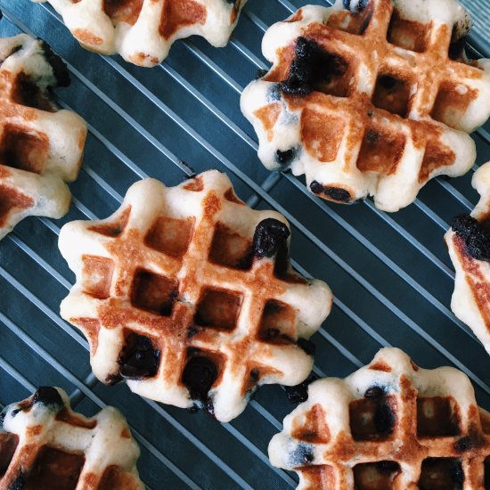 Miso Chocolate Chip Waffles