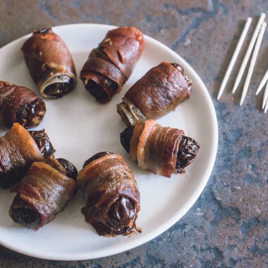 Bacon & Prosciutto Wrapped Dates