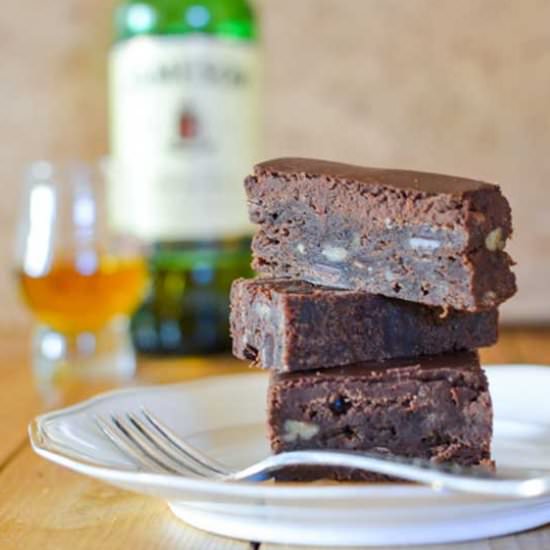 Irish Whiskey Coffee Brownies