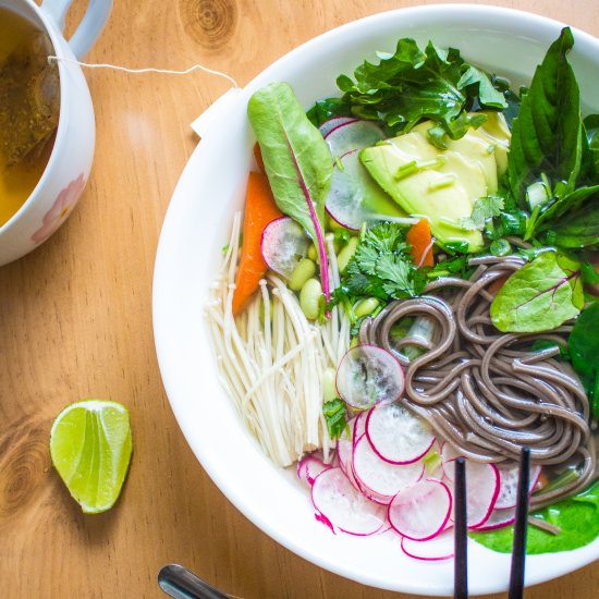 Spring Soba Noodle Bowl