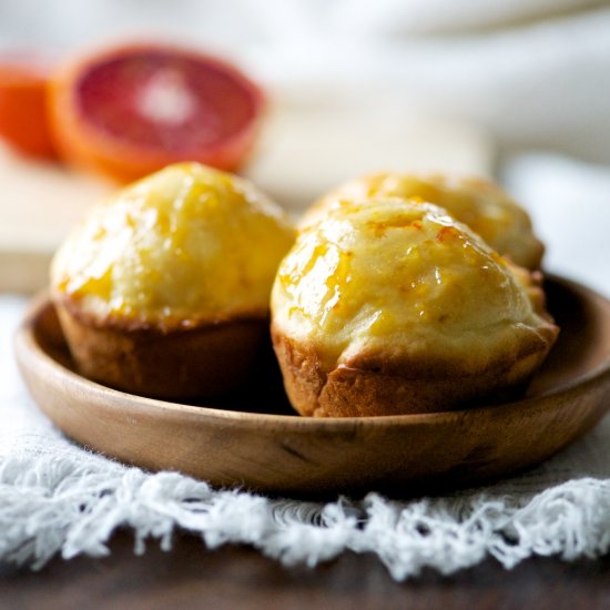 Glazed Blood Orange Muffins