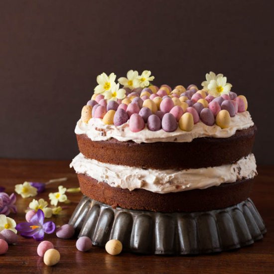 Hazelnut Chocolate Egg Cake