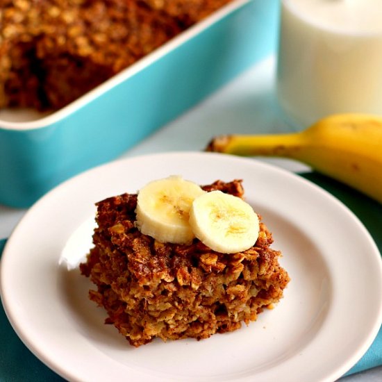 Baked Banana Bread Oatmeal