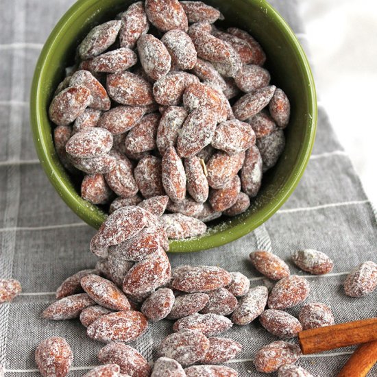 Crock-pot Cinnamon Sugar Almonds