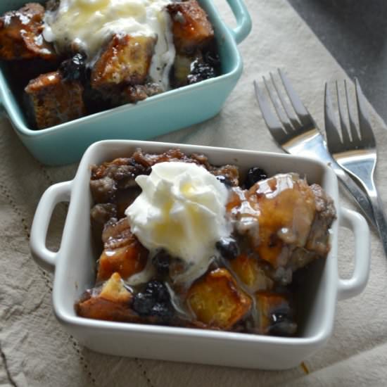 Blueberry Bread Pudding