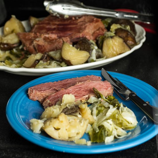 Slow Cooker Corned Beef & Cabbage