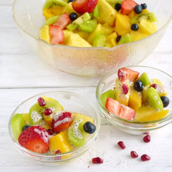 Fruit Salad w/ Honey Chia Dressing