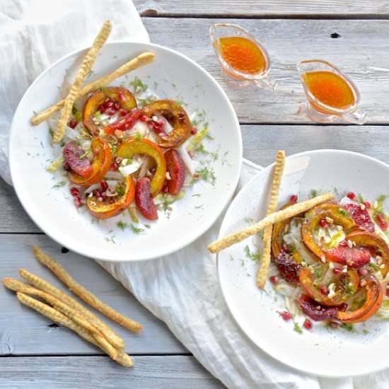 Fennel Salad with Roasted Squash