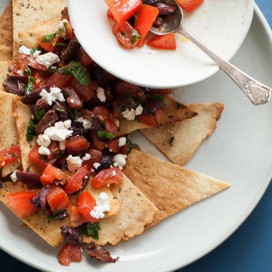 Mediterranean Style Nachos