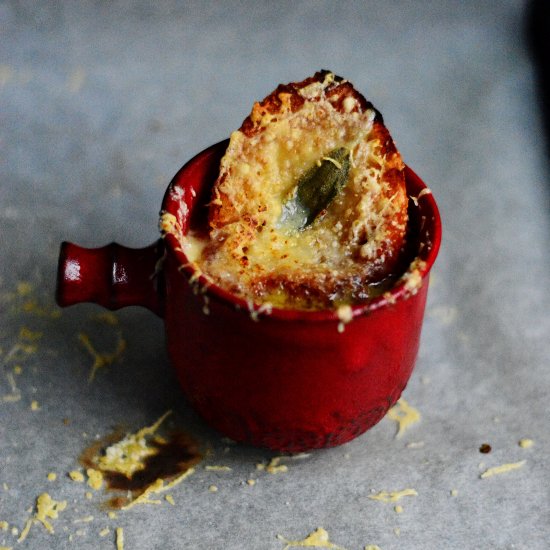 French Onion Soup with Porcini