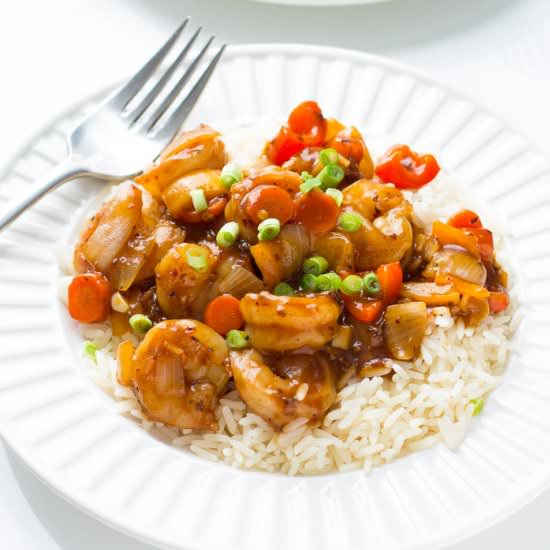 Garlic Shrimp Stir Fry