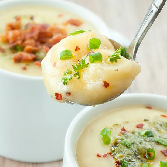 Pesto Potato Soup