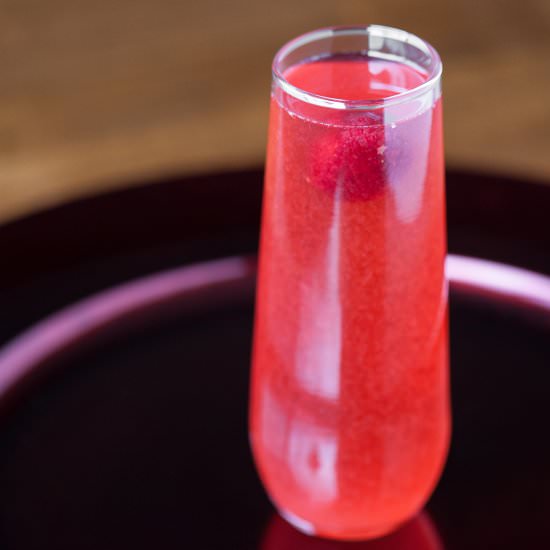 Coconut Raspberry Bellini