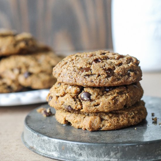 Almond Butter Chocolate Chip Cookie