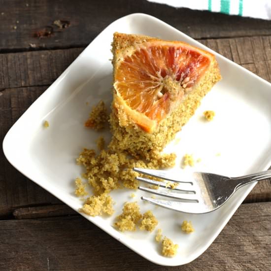 Blood Orange Polenta Cake