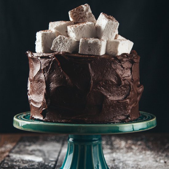 Chocolate Marshmallow Fluff Cake