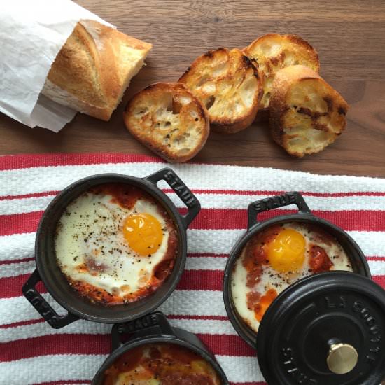 The Best Baked Eggs in Tomato Sauce