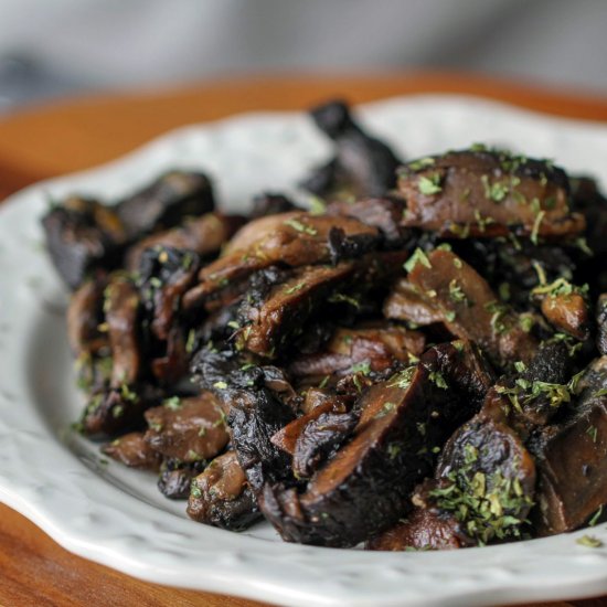 Garlic Roasted Portabello Mushrooms