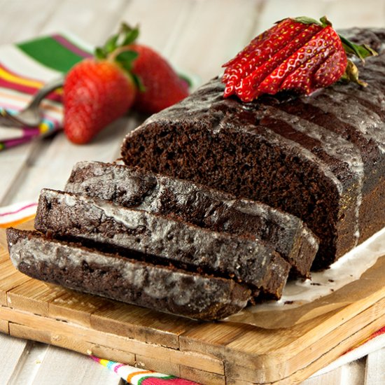 Strawberry Cocoa Marmalade Cake