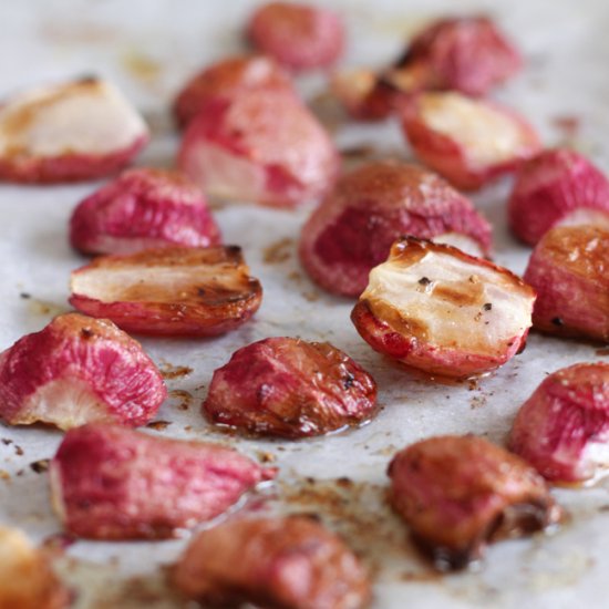 Butter Roasted Radishes