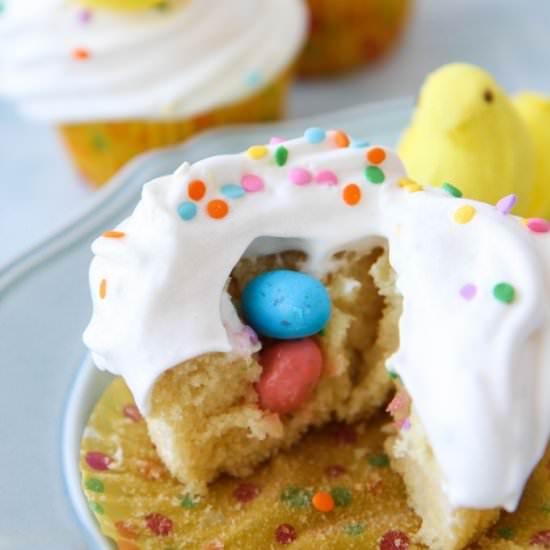 Easter Surprise Cupcakes