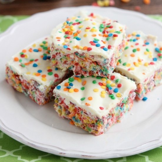 Rainbow Krispie Treats