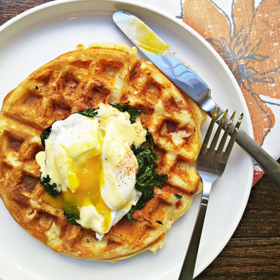 Eggs Florentine Waffles