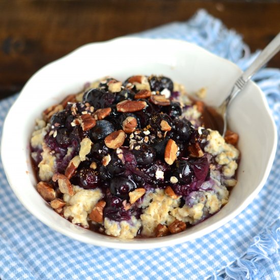 Blueberry Cobbler Oatmeal