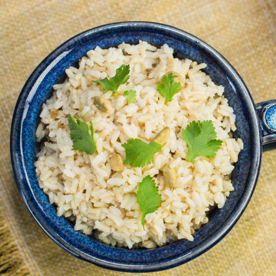 Indian-Spiced Brown Rice