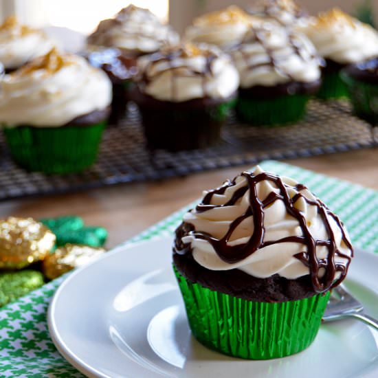 Guiness, Baileys & Jameson Cupcakes