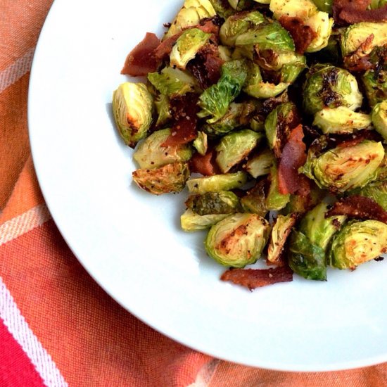 Roasted Brussels and Bacon