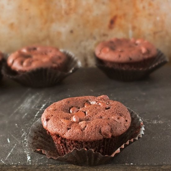 Chocolate Walnut Cupcakes