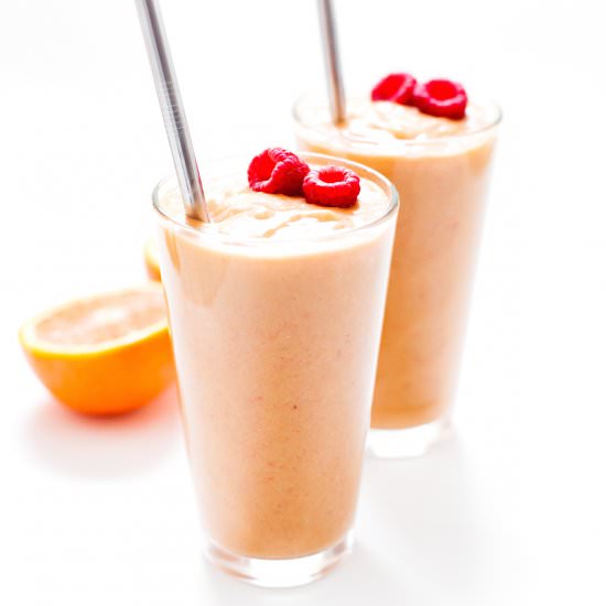 Orange Peach Raspberry Smoothie