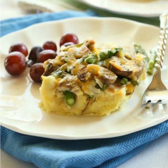 Asparagus and Mushroom Strata