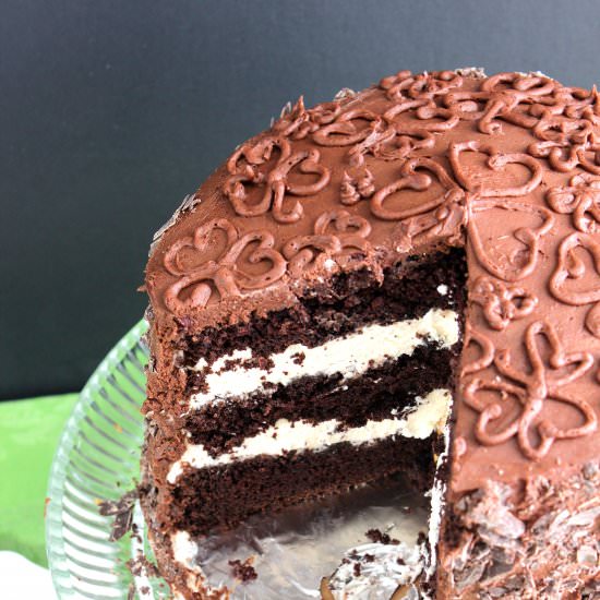 Irish Cream Chocolate Layer Cake