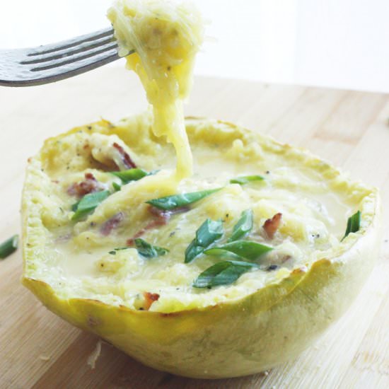 Spaghetti Squash Carbonara