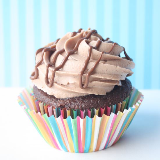 Fudge Filled Cupcakes