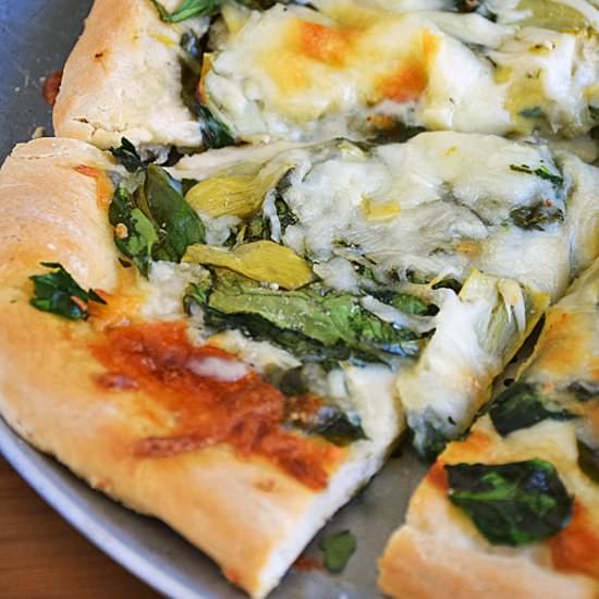 Spinach Artichoke Pizza