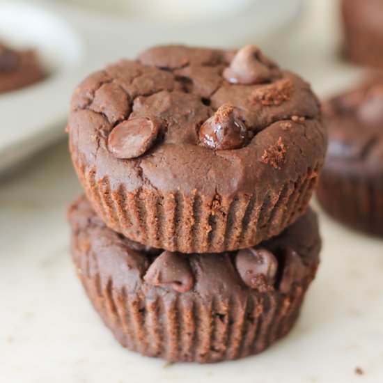 Black Bean Brownie Muffins