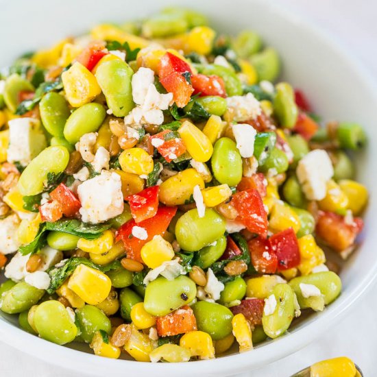 Edamame Feta Salad