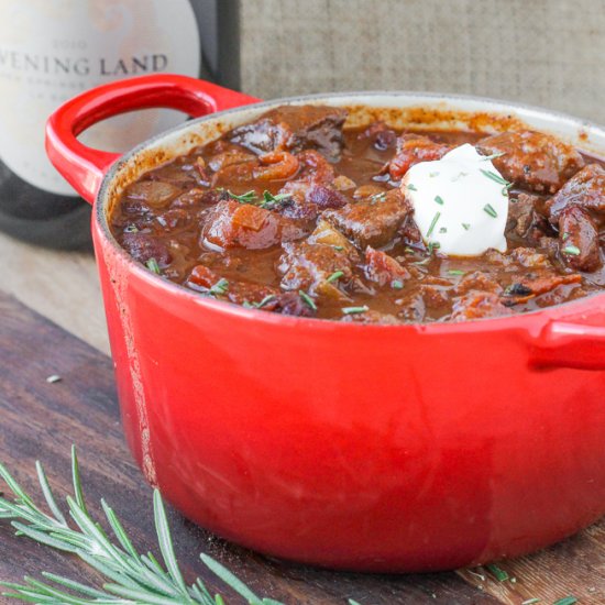 Rosemary Wine Steak Chili