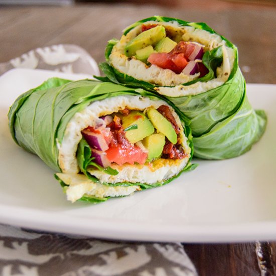 Egg White Collard Wrap